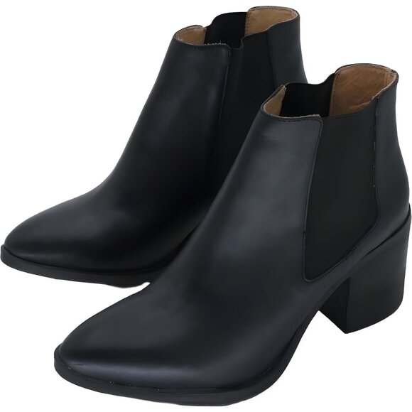 Nisolo Women's Heeled Slip-on Waterproof Leather Chelsea Boots Size 11 - Picture 2 of 6